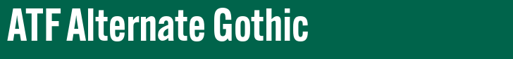 ATF Alternate Gothic